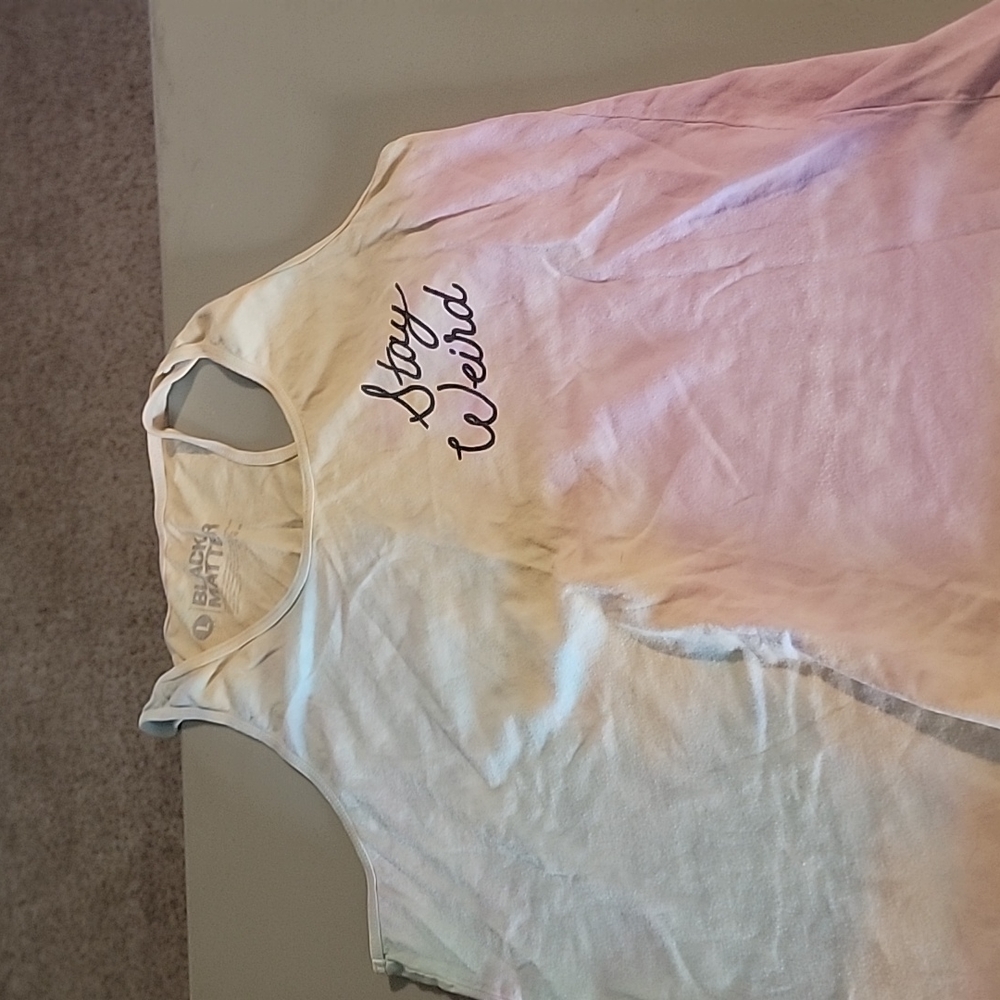 Stay weird tank top